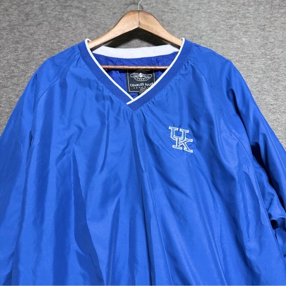UK Wildcats Windbreaker With Side Pockets Made by Charles River Apparel Size XXL - Picture 2 of 13